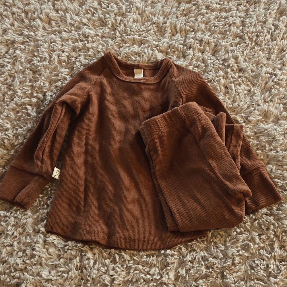 Baby rib knit set